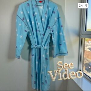 👛 (ANY 2/$25) DISNEY Pooh Bear/Snowflake Pattern Belted Bathrobe See video